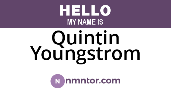 Quintin Youngstrom