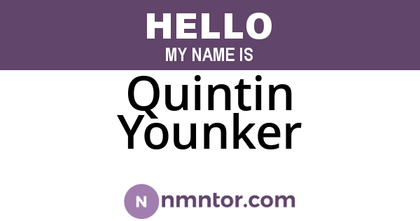 Quintin Younker