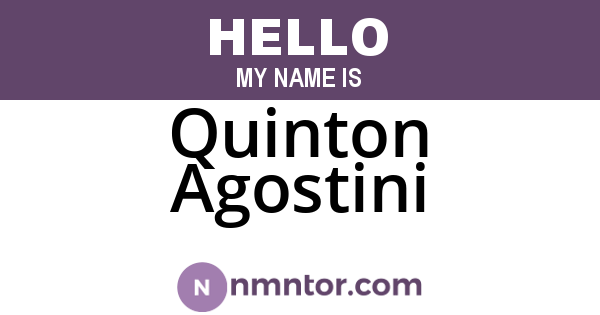 Quinton Agostini