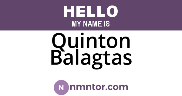 Quinton Balagtas