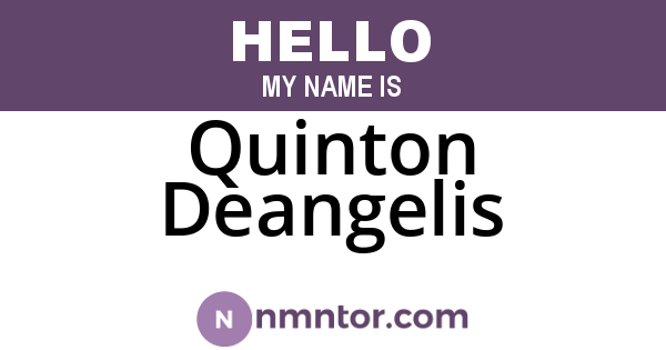 Quinton Deangelis