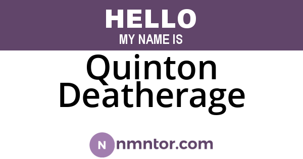 Quinton Deatherage