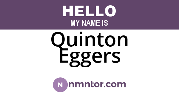 Quinton Eggers
