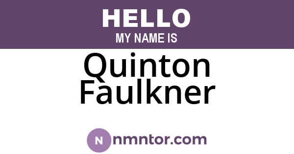 Quinton Faulkner