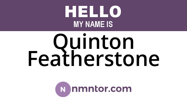 Quinton Featherstone