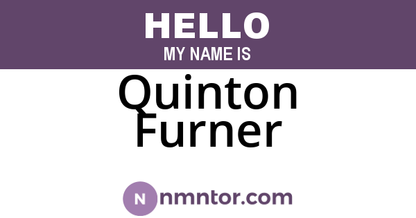 Quinton Furner