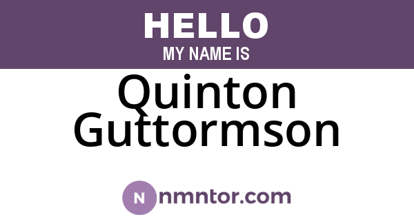 Quinton Guttormson
