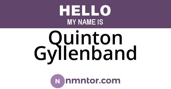 Quinton Gyllenband