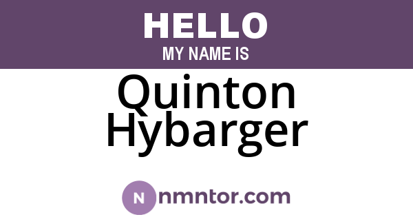 Quinton Hybarger
