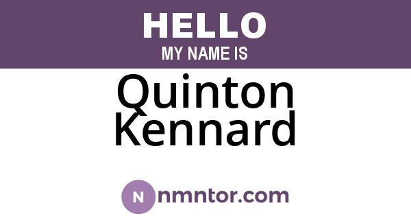 Quinton Kennard