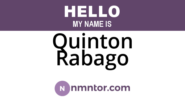 Quinton Rabago
