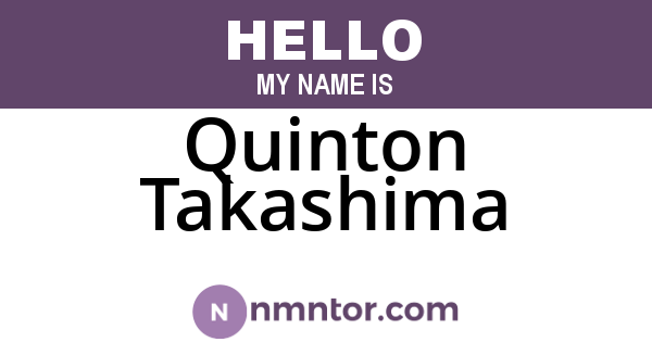 Quinton Takashima