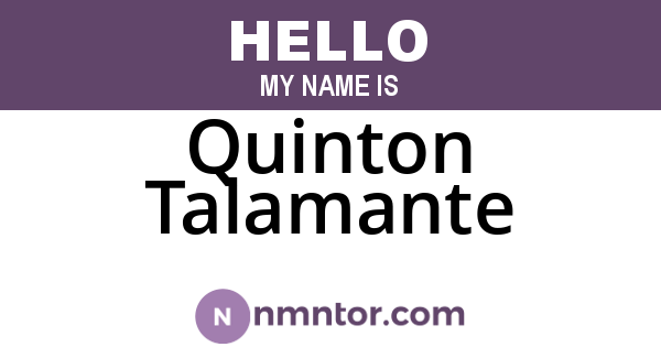 Quinton Talamante