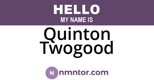 Quinton Twogood