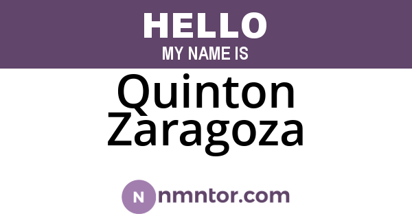 Quinton Zaragoza