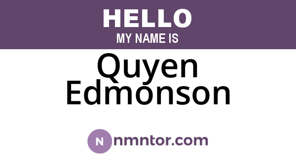 Quyen Edmonson