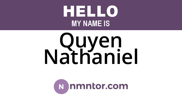 Quyen Nathaniel
