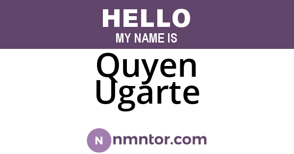 Quyen Ugarte