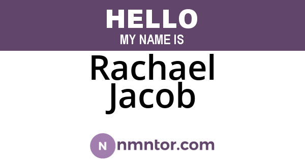 Rachael Jacob