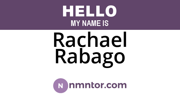 Rachael Rabago