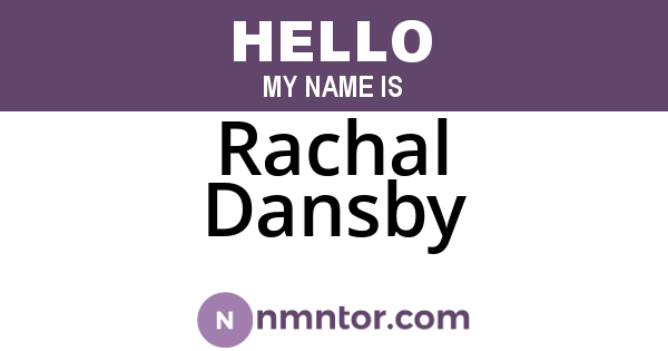 Rachal Dansby
