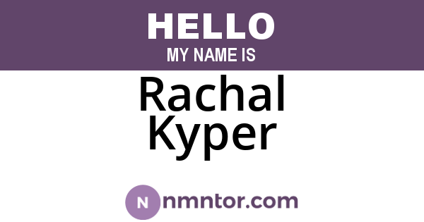 Rachal Kyper