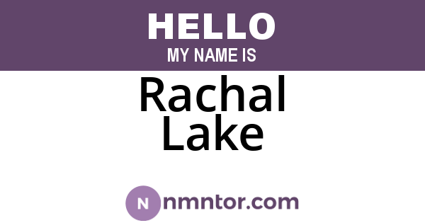 Rachal Lake