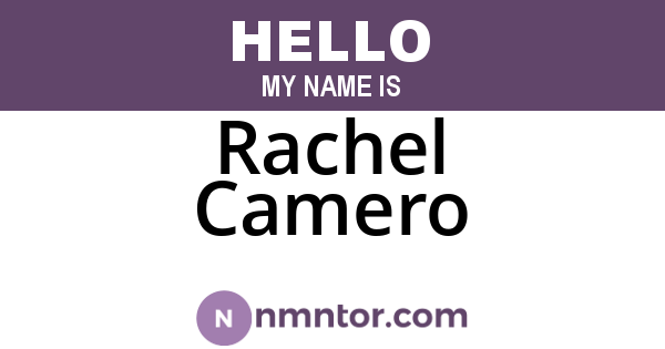 Rachel Camero