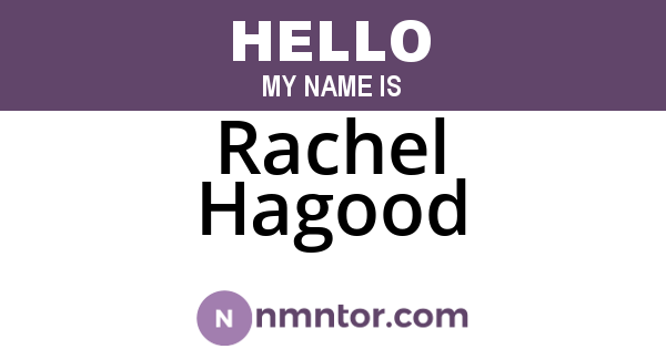 Rachel Hagood