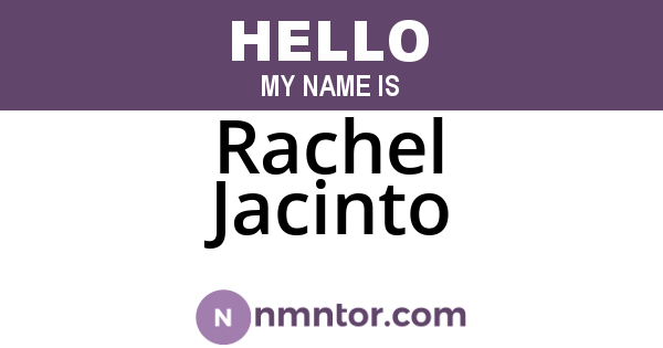 Rachel Jacinto