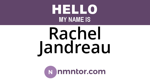 Rachel Jandreau