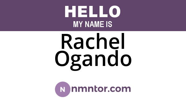 Rachel Ogando