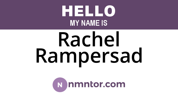 Rachel Rampersad