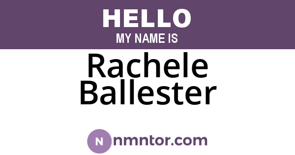Rachele Ballester