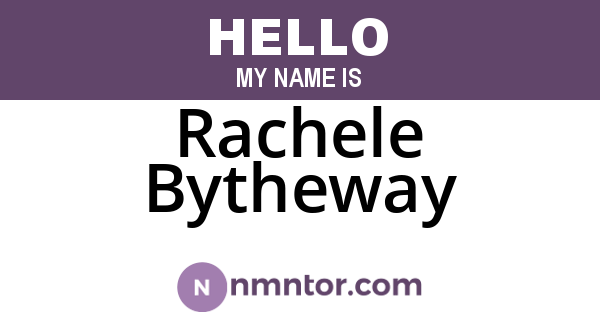 Rachele Bytheway