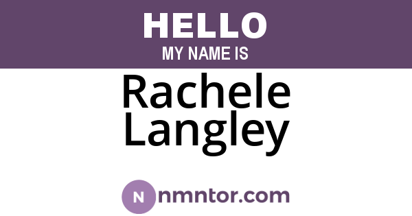 Rachele Langley