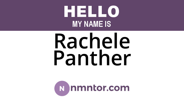 Rachele Panther
