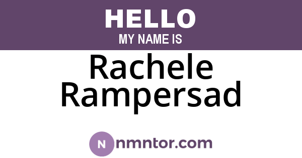Rachele Rampersad