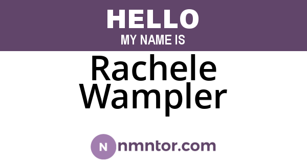 Rachele Wampler