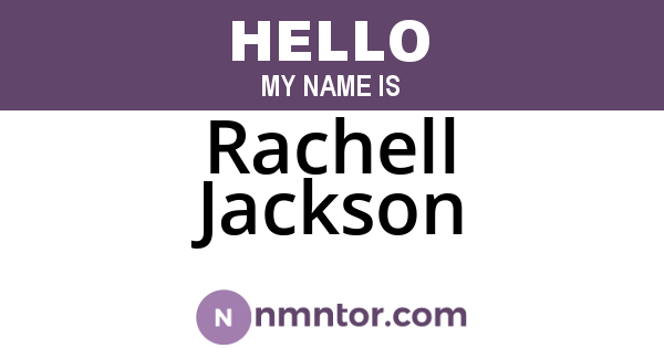Rachell Jackson