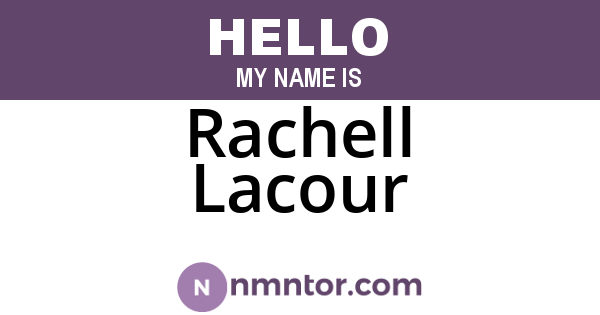 Rachell Lacour