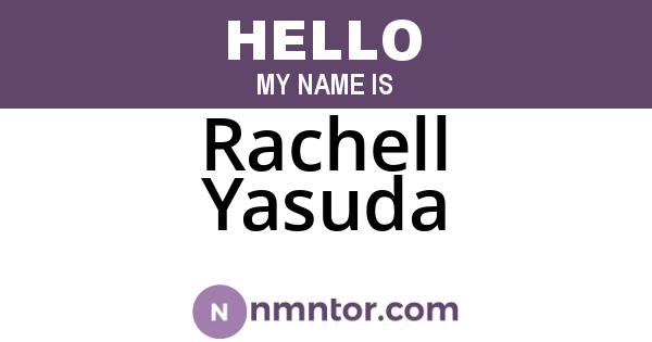 Rachell Yasuda