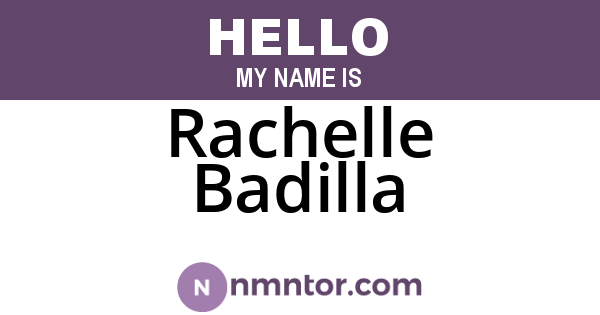 Rachelle Badilla