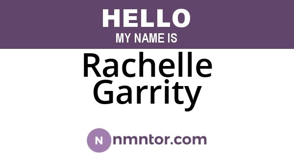 Rachelle Garrity