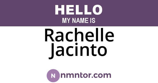 Rachelle Jacinto