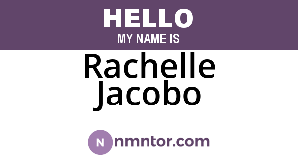 Rachelle Jacobo
