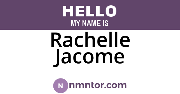 Rachelle Jacome