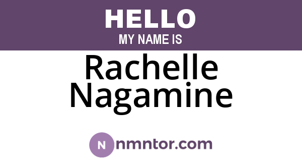 Rachelle Nagamine