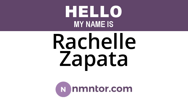 Rachelle Zapata