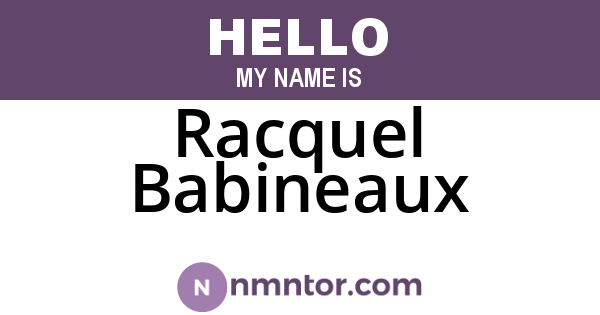 Racquel Babineaux